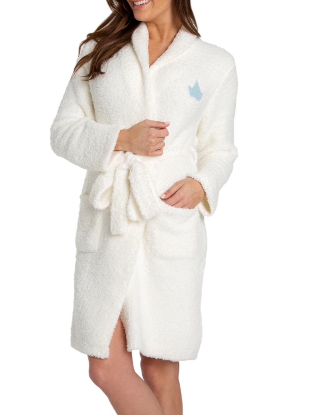 Barefoot Dreams Disney Cinderella Plush  Robe - Cream Medium